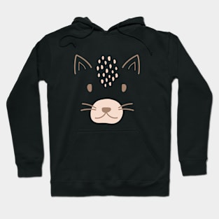 Cute Boho Pink Cat Hoodie